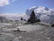 Die Gletscherlandschaft auf dem Gornergrad